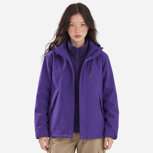 Women's Waterproof Hooded Outdoor Jacket-Fowsa